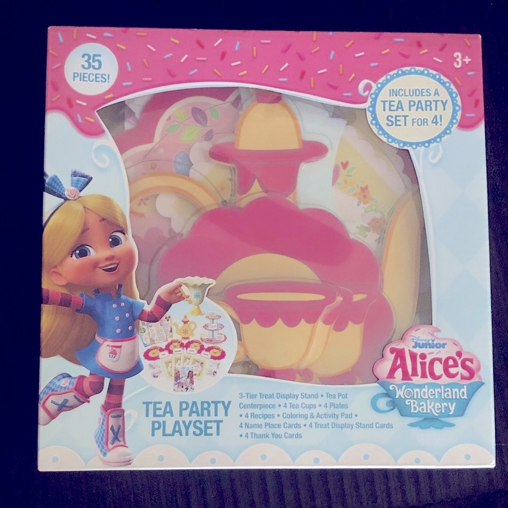 Tea Party Playset with Pink and Yellow Accents - Picture 1 of 10